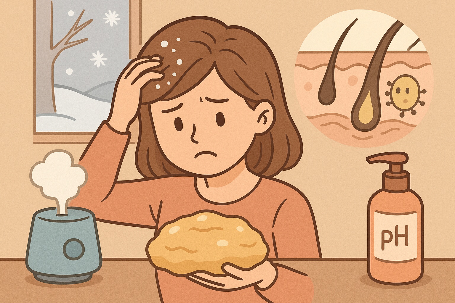 겨울철 두피가 가려운 이유 – 건조와 피지 불균형의 함정