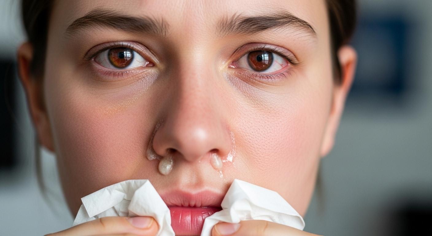 독감 증상 부비동염