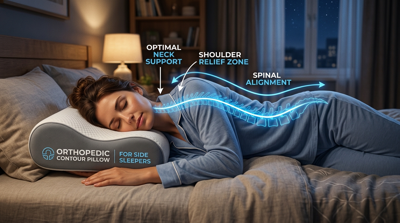목·허리 통증 줄이는 수면 자세 교정 베개 사용법