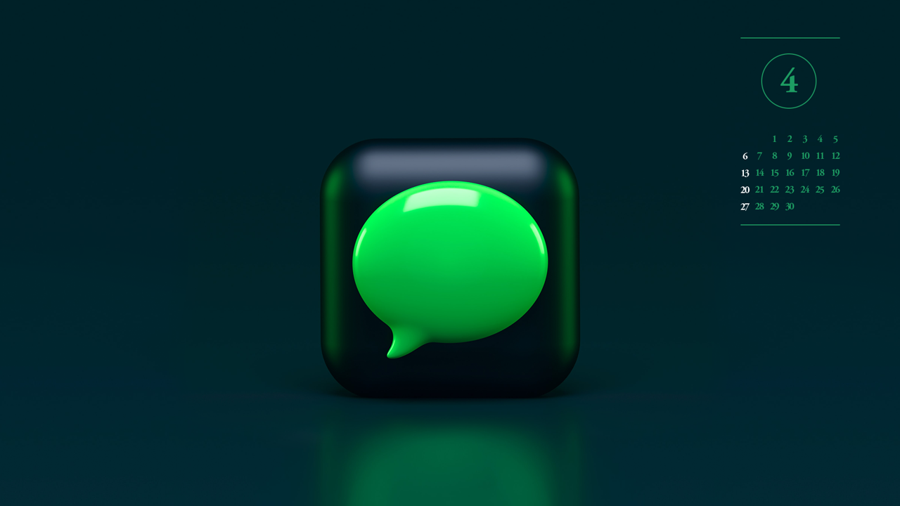 05 말풍선 A - 2025년4월 노트북배경화면