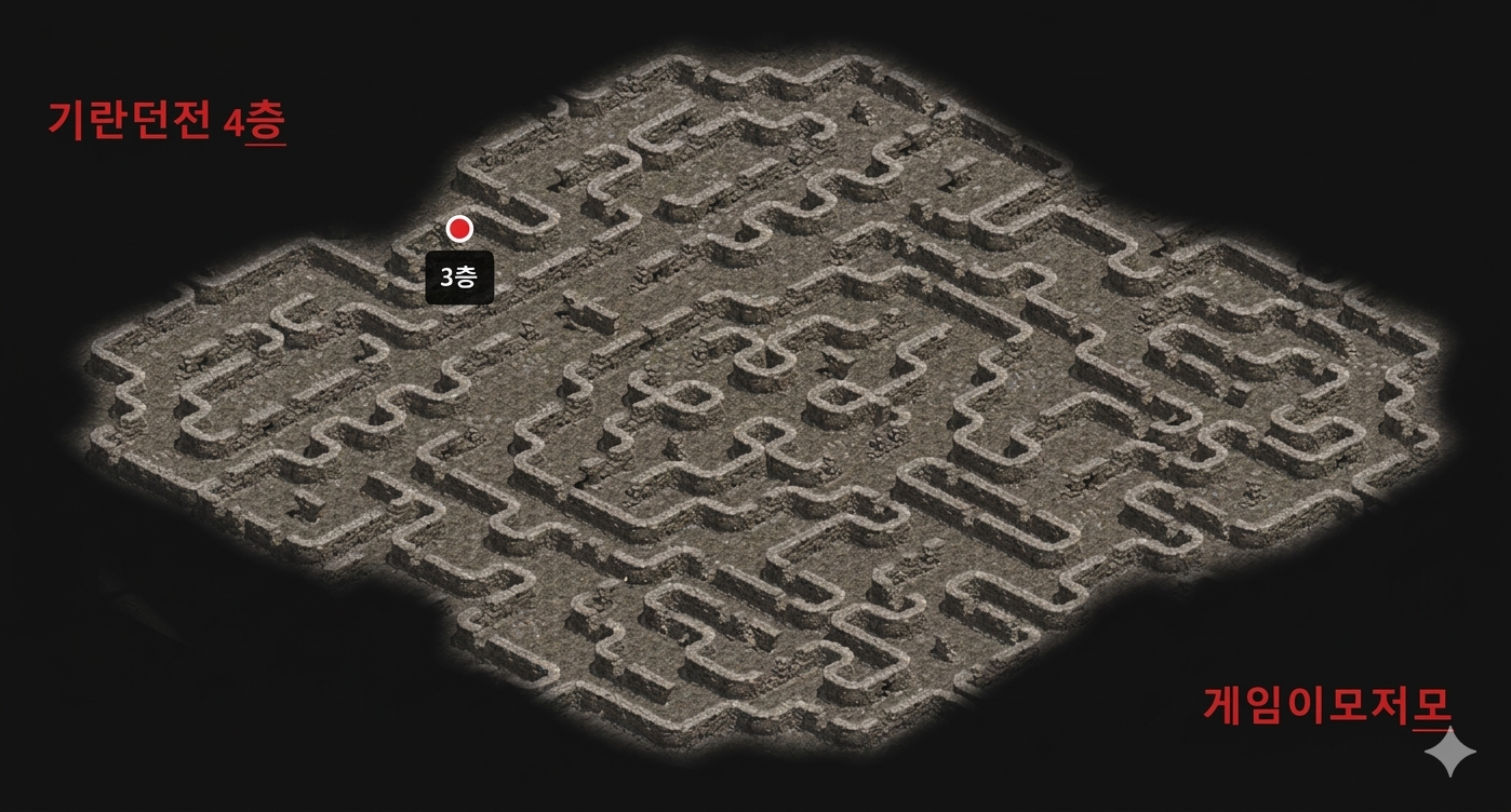 리니지-클래식-기란-던전-기감-공략-1층-2층-3층-4층-층별-지도-및-몬스터-드랍-아이템-정리-이미지