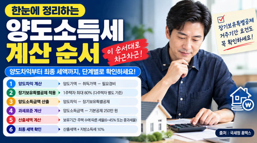 양도소득세 게산방법 이미지사진