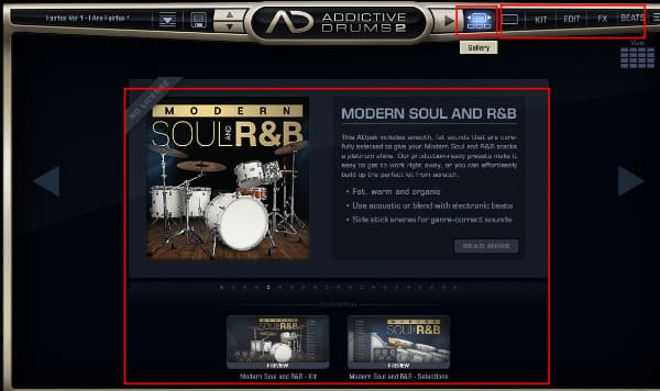 Addictive Drums 2_갤러리 페이지(Gallery Page)