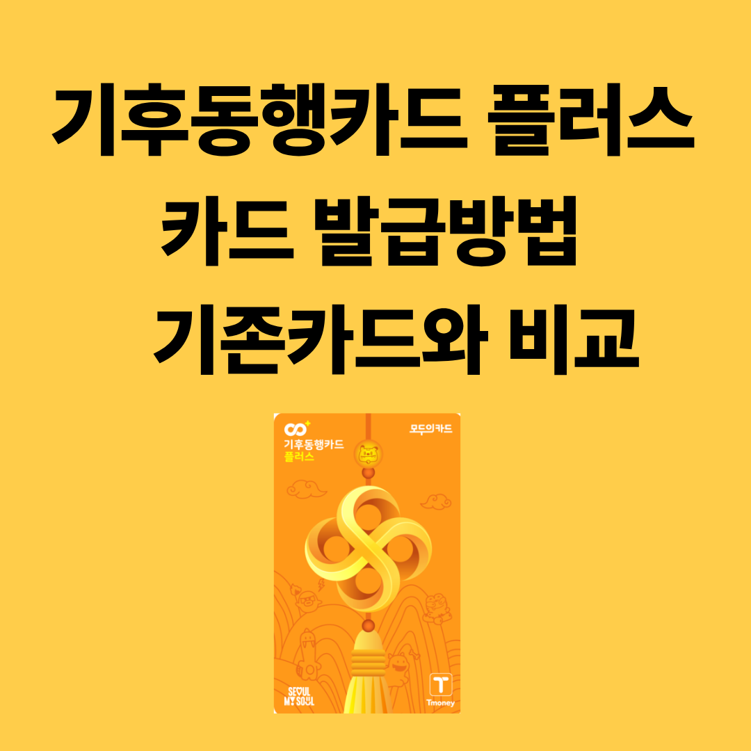 기후동행카드 플러스 카드