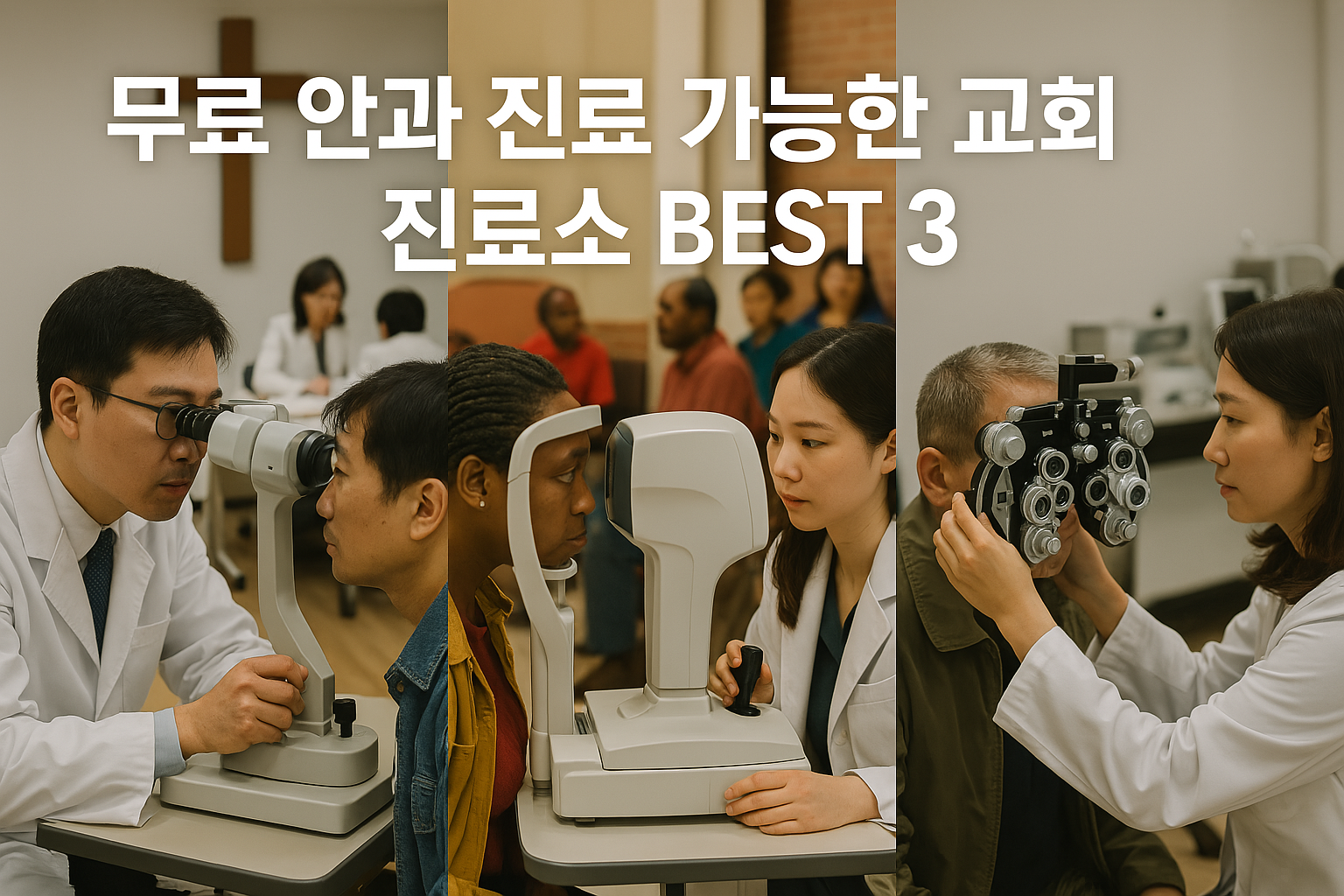 무료 안과 진료 가능한 교회