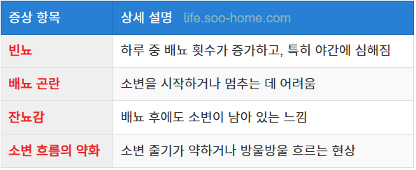 배뇨 문제