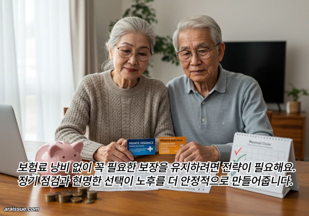 보험료 낭비 없이 꼭 필요한 보장을 유지하려면 전략이 필요해요. 정기 점검과 현명한 선택이 노후를 더 안정적으로 만들어줍니다.