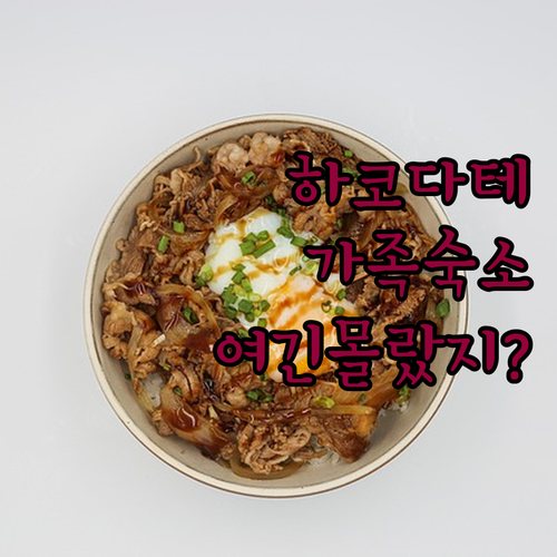 아이와 함께 가기 좋은 하코다테 숙소..