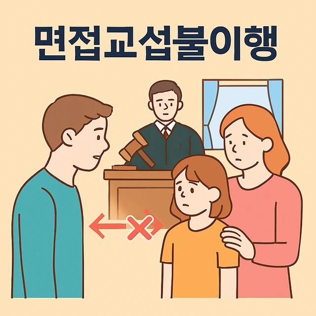 혼인무효사유, 면접교섭불이행
