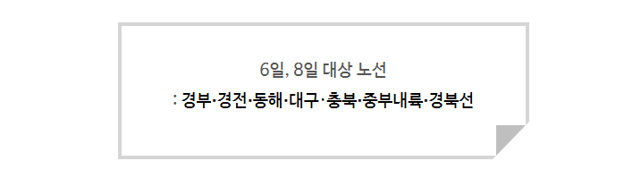 2025년 설날 KTX 승차권 예매