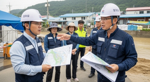 침수 예방 행동을 설명하는 전문가