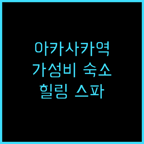 호텔 힐러리스 아카사카 추천 후기 아..