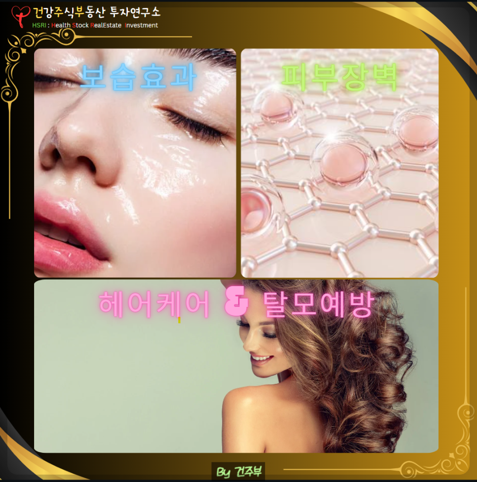 판테놀 효과 : 보습효과 피부장벽, 헤어케어 탈모예방 건주부