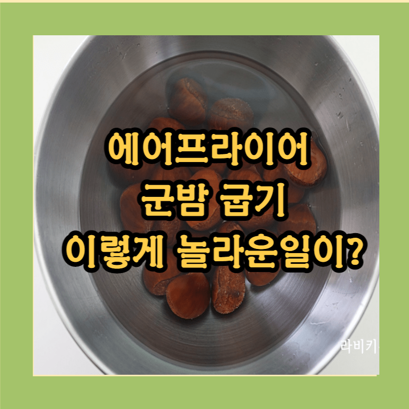에어프라이어 군밤 굽기