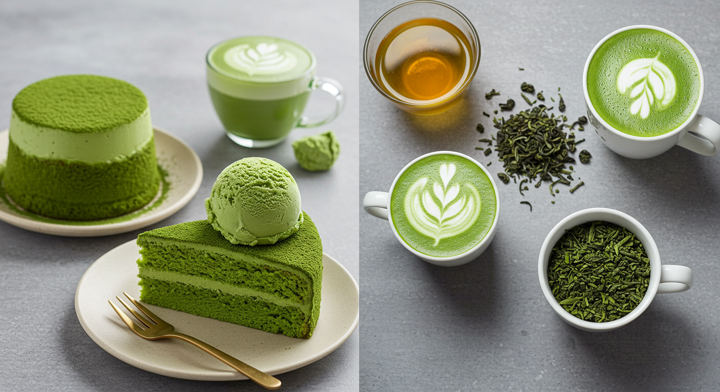 말차 녹차 차이