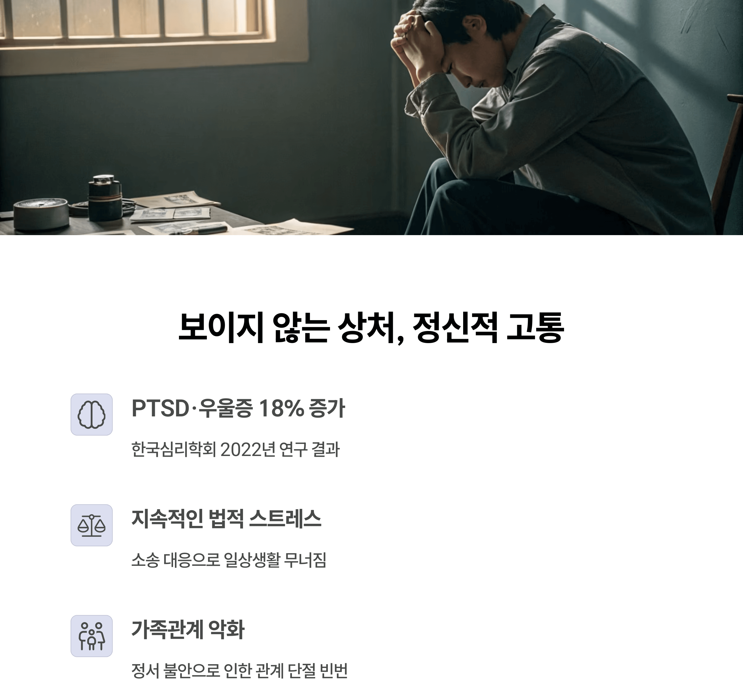 심리적 스트레스와 일상의 파괴