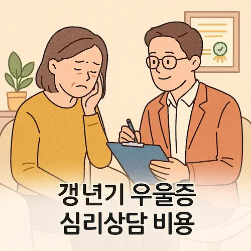 갱년기 우울증 상담 비용
