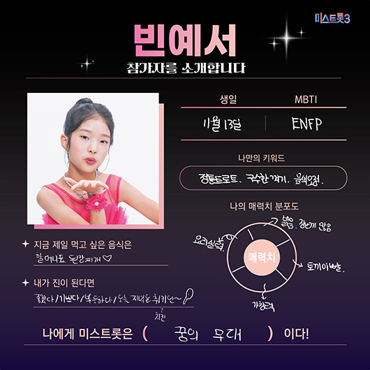 미스트롯3 참가자 명단 빈예서