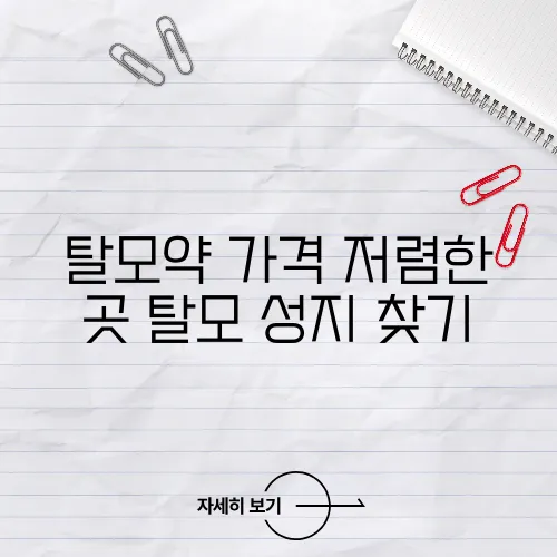 탈모약 가격 저렴한 곳 탈모 성지 찾기