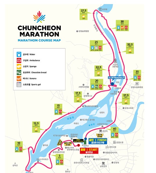 춘천마라톤대회코스