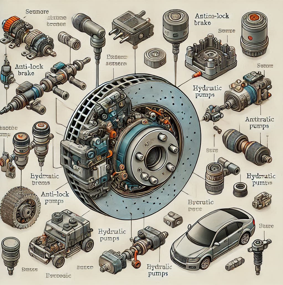 안티록 브레이크 시스템의 부품들