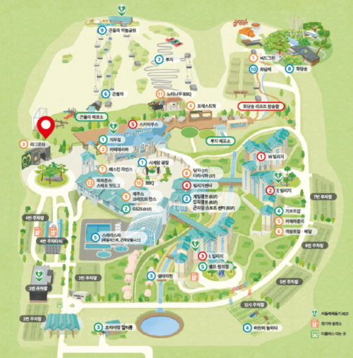 곤지암리조트 가이드맵