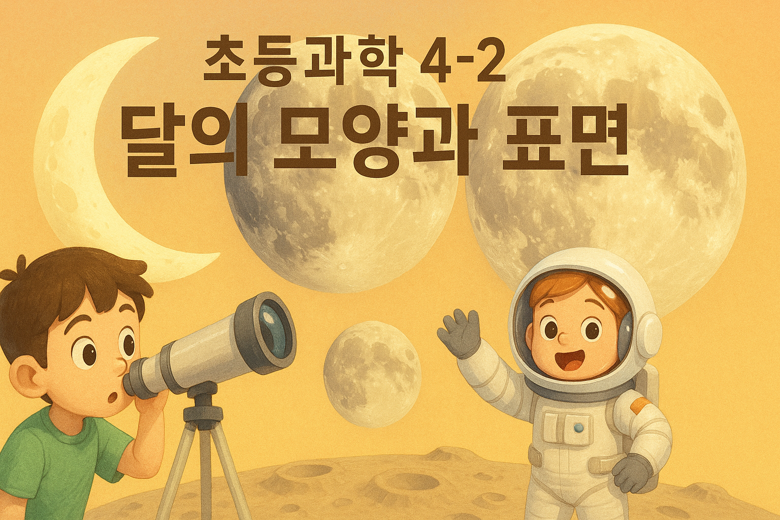 달의 모양, 달의 표면