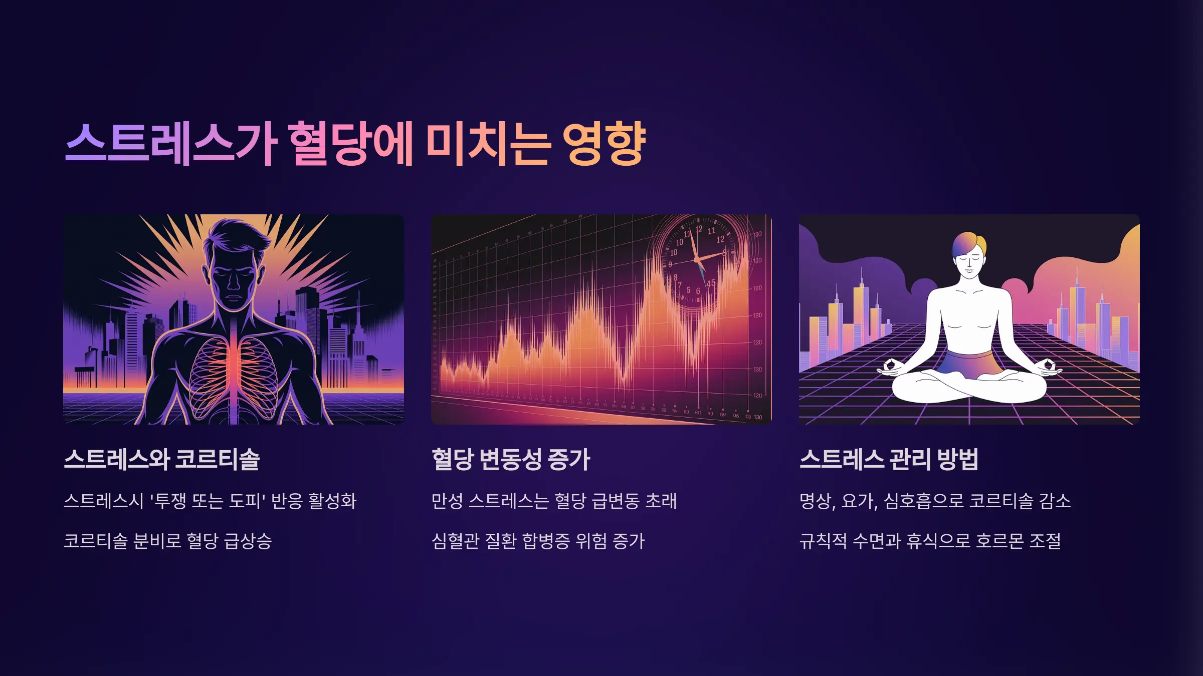 스트레스가 혈당에 미치는 영향