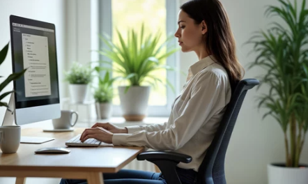 바른 자세 유지