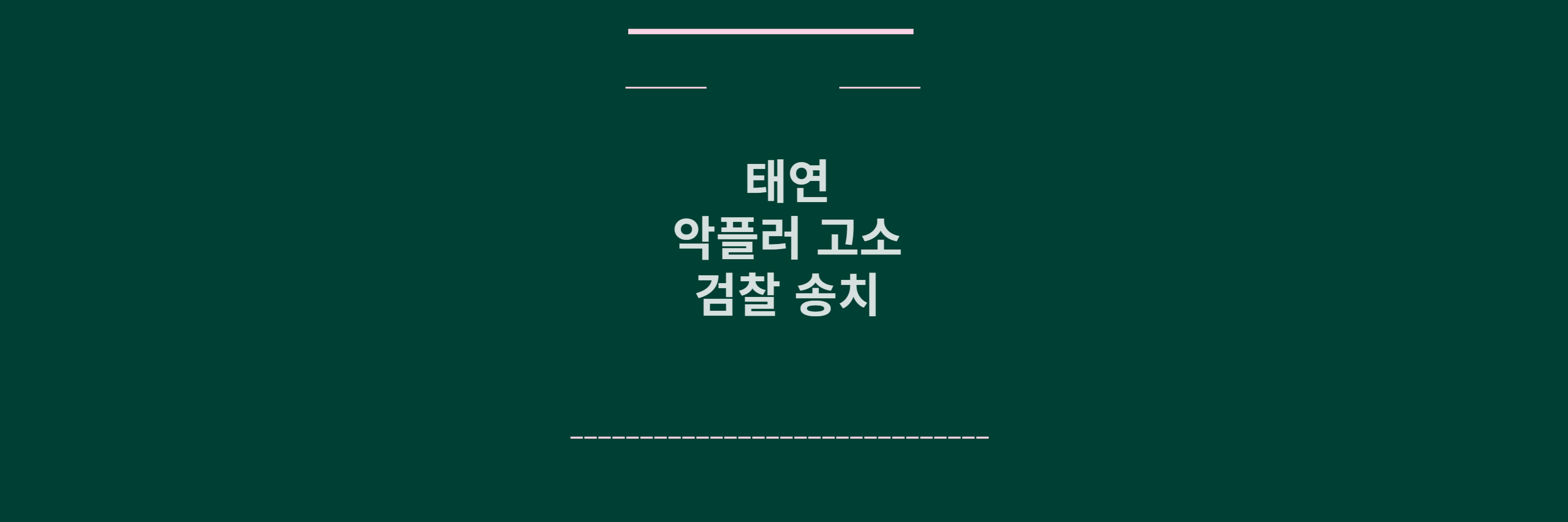 태연 악플러 고소