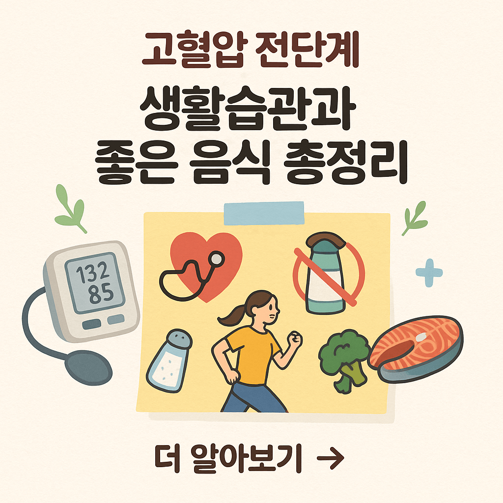 고혈압 전단계 -생활습관과 좋은 음식 총정리