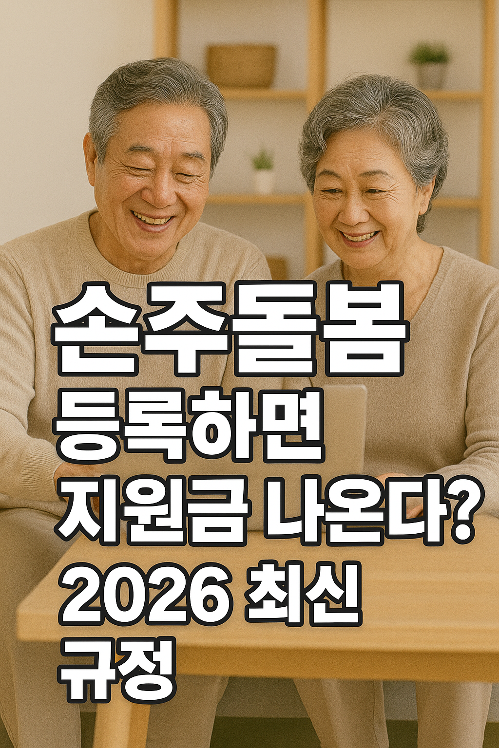 손주돌봄 지원금 2026년 신청 자격 되나요