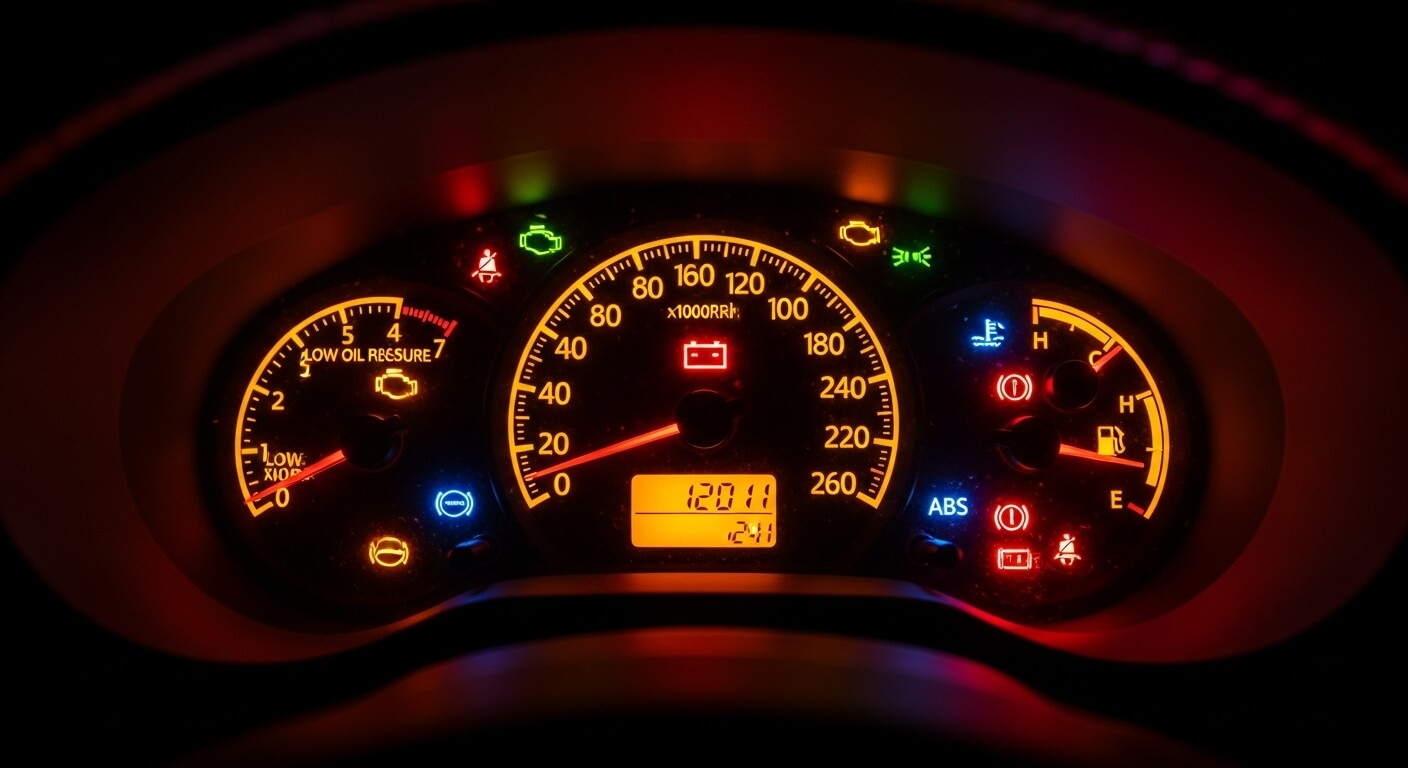 엔진 경고등에 불이들어오는 경우