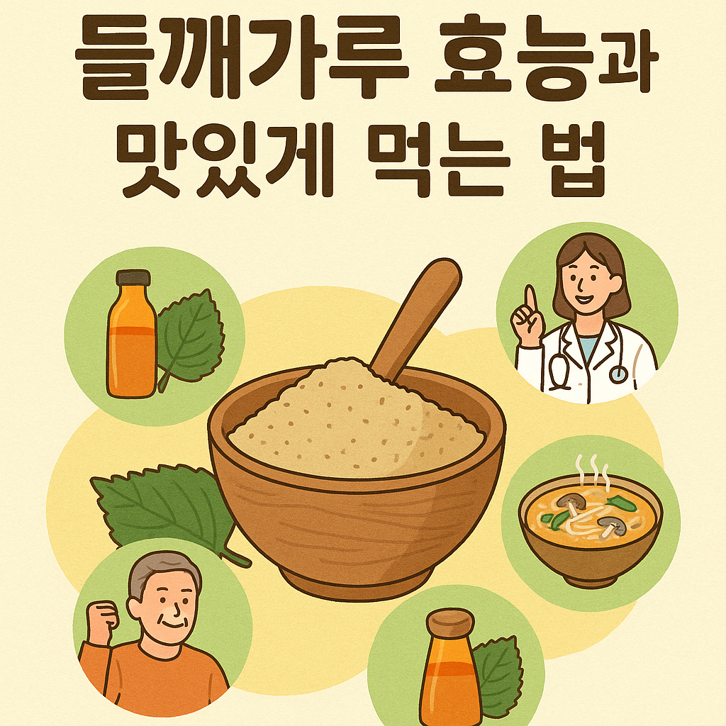 들깨가루 효능과 맛있게 먹는 법