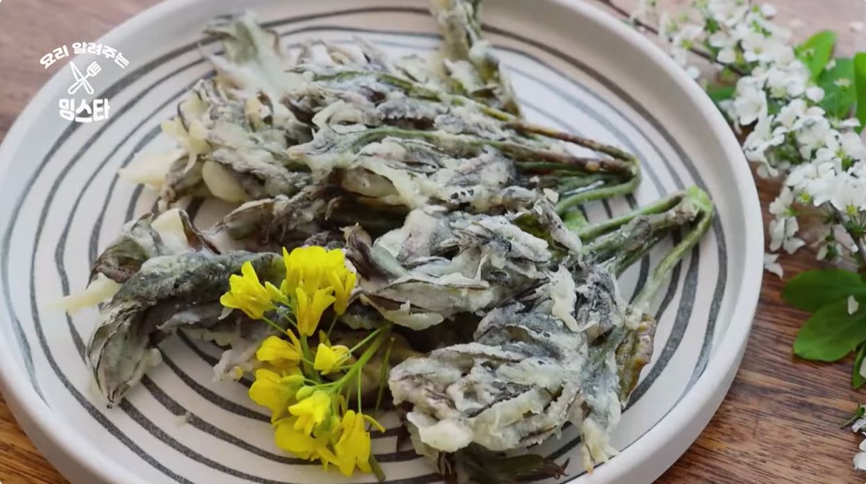 가죽나물 부침개