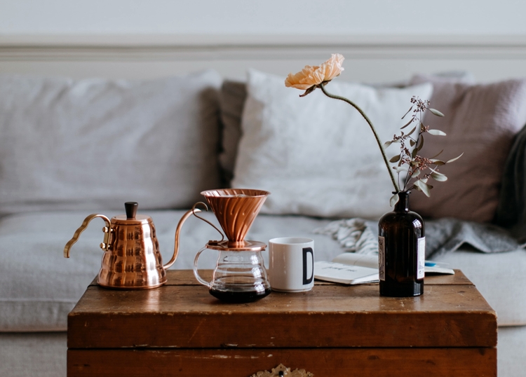 에스프레소 머신과 핸드드립 기구