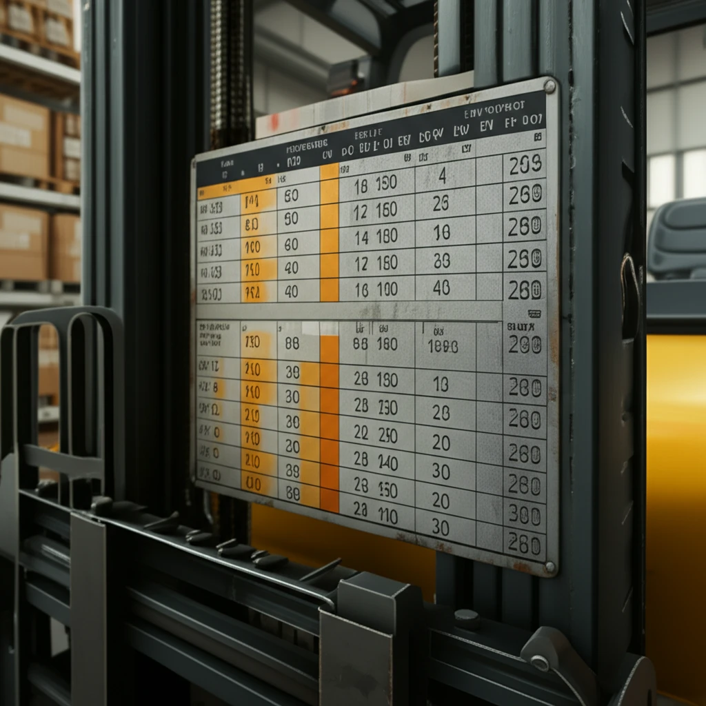 지게차 안전 지식 적재 능력 이해가 ..