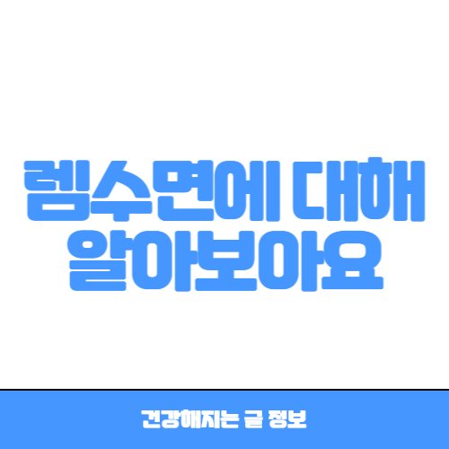 렘수면
