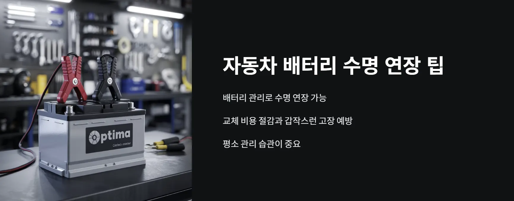 자동차 배터리 수명 연장 팁
