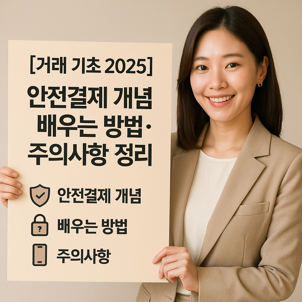 [거래 기초 2025] 안전결제 개념부터 배우는 방법&middot;주의사항 정리