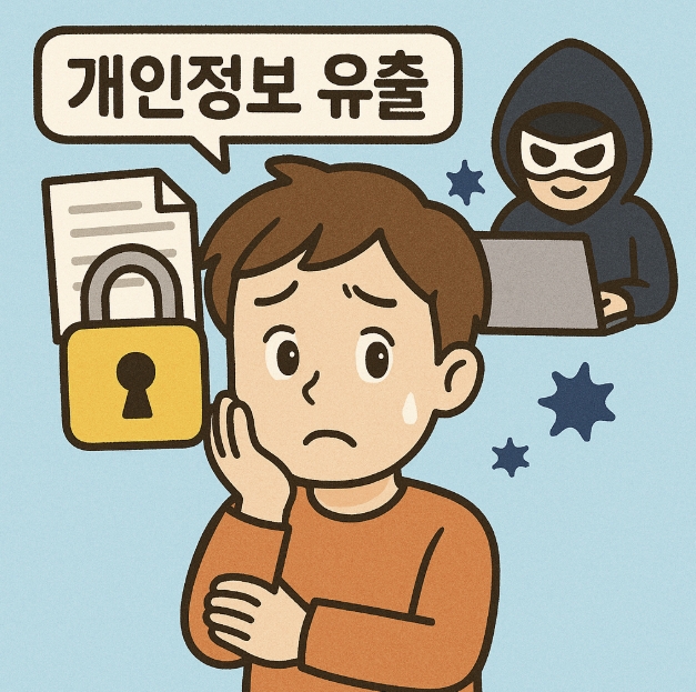 개인정보 유출 사진