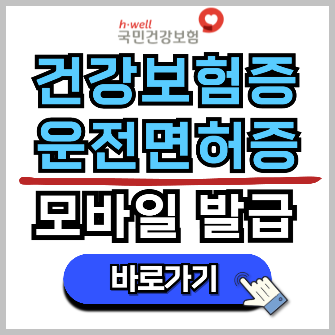 건강보험증 운전면허증