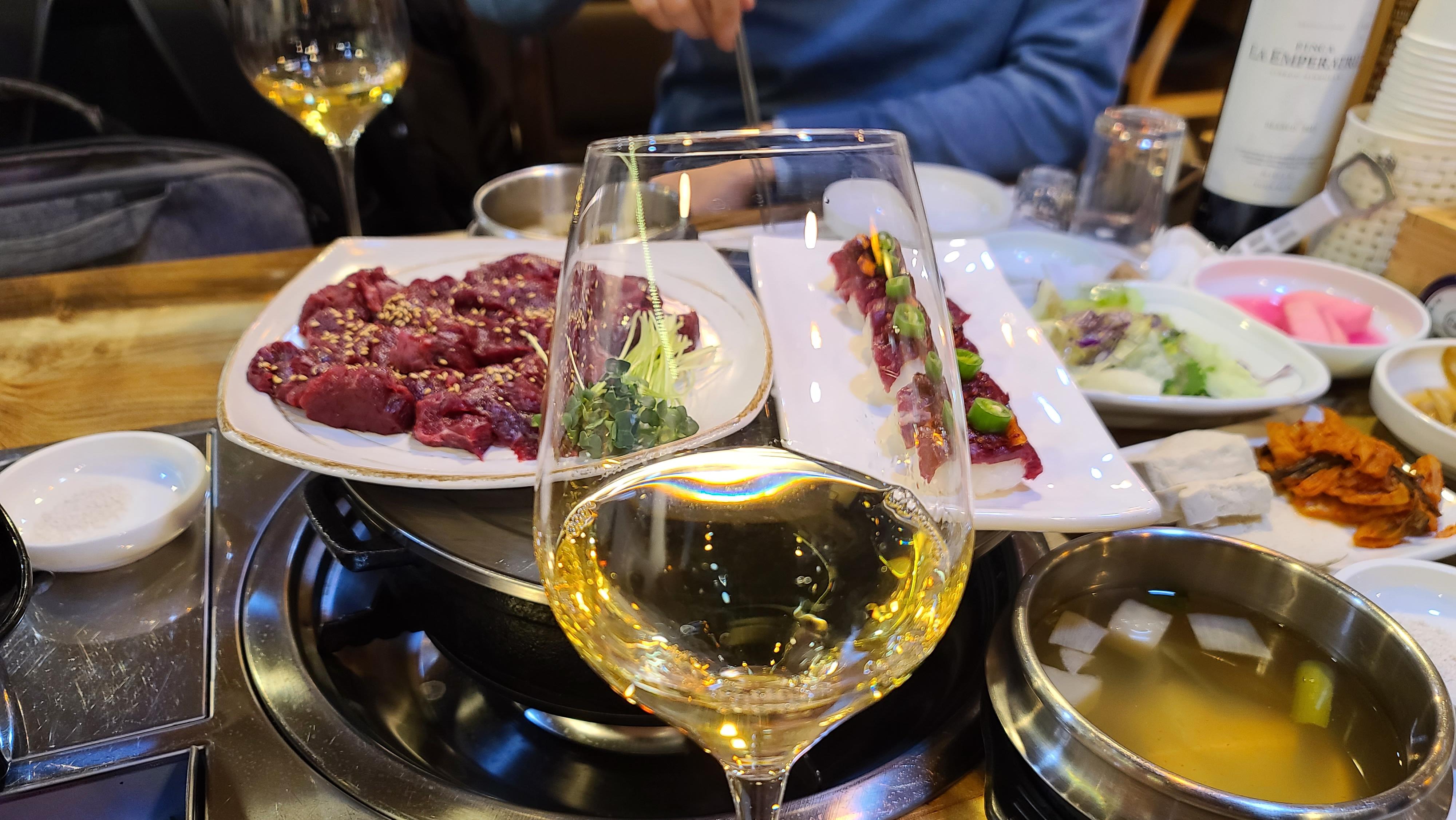 화이트와인 소고기