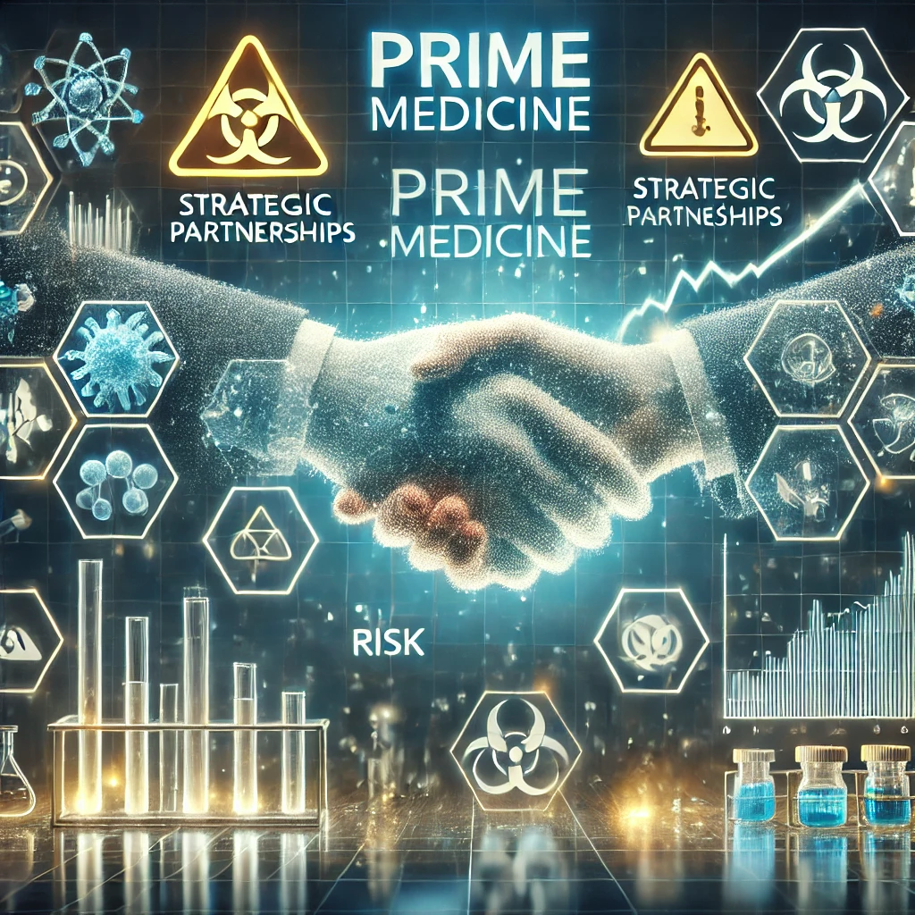 Prime Medicine의 성장 가능성과 리스크를 요약 이미지