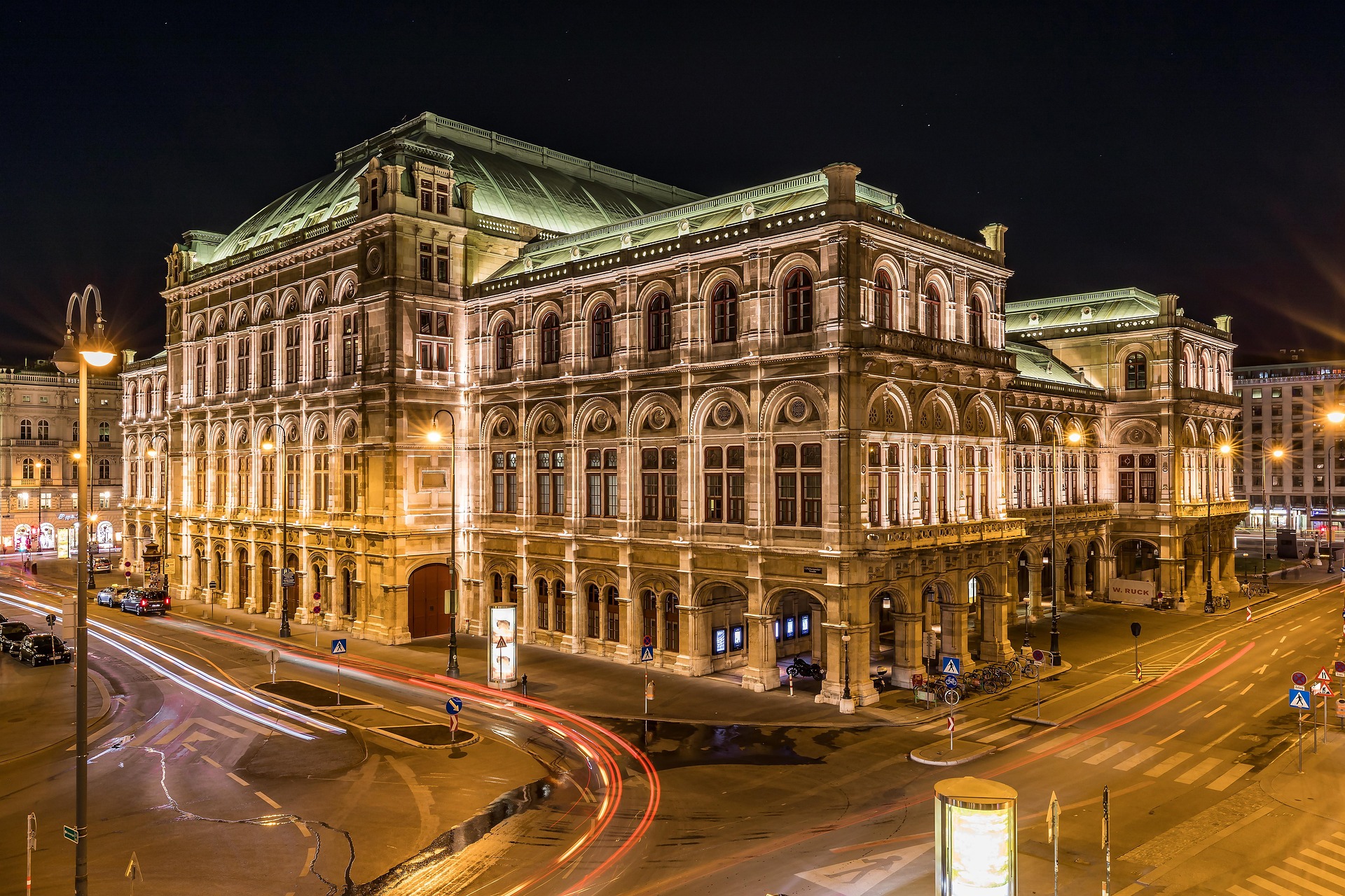 오스트리아 빈 야경 사진