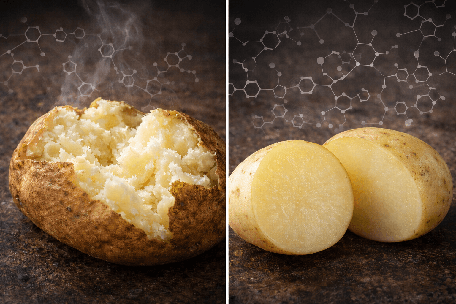 전분 함량과 영양 성분 차이