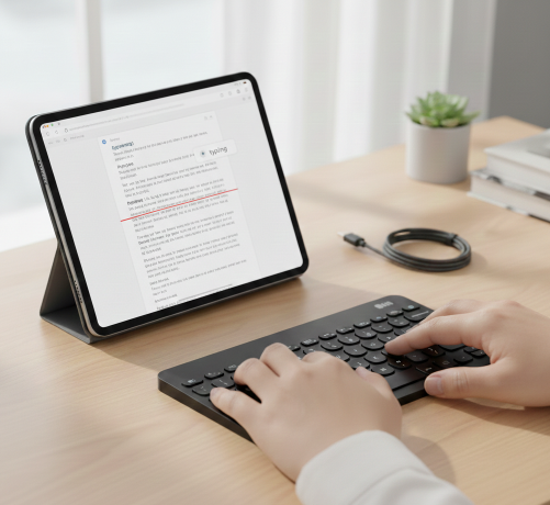 "블루투스 키보드 오타 스트레스 끝! 입력 지연과 쌍자음 오타 줄이는 설정법 꿀팁"