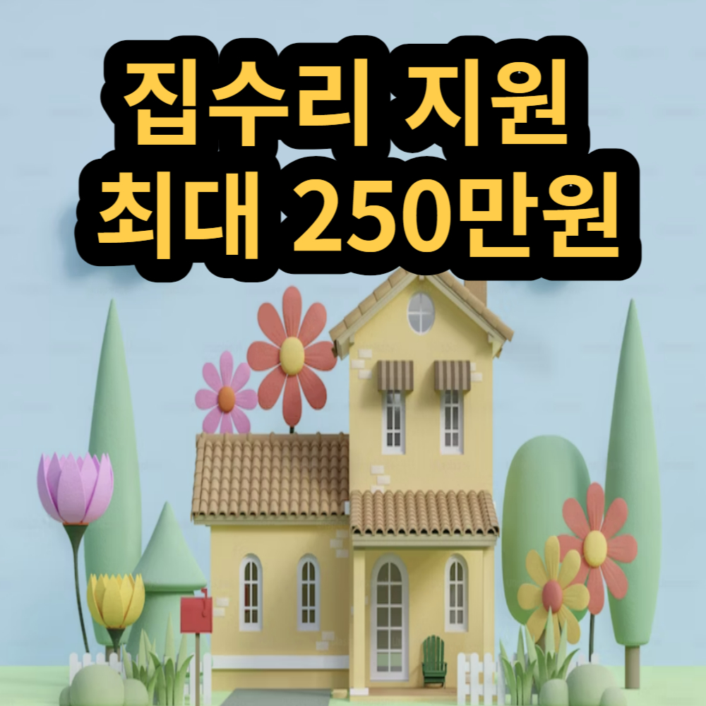 집수리 최대 250만원 지원