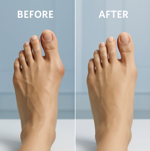 눈에 띄는 발 모양의 변화