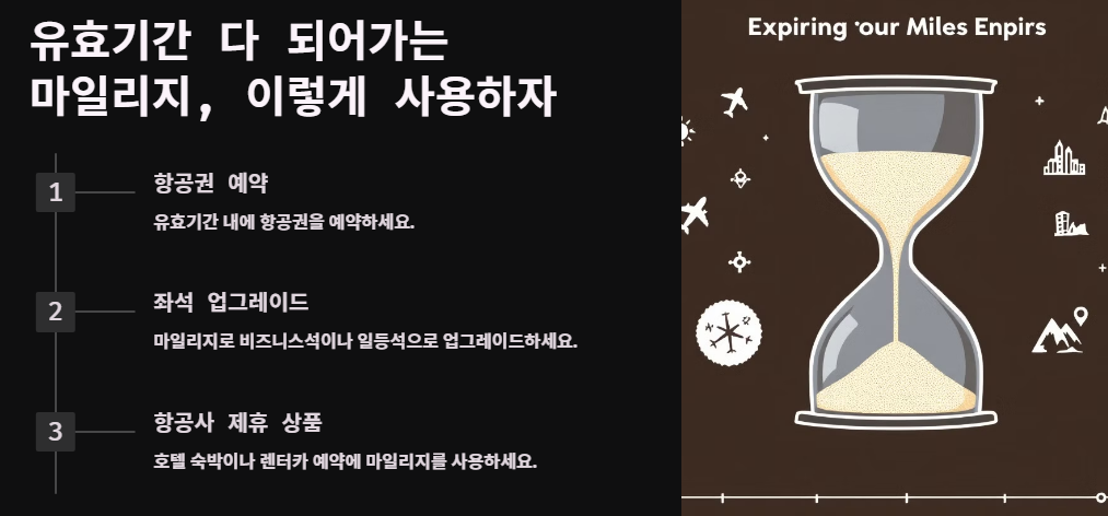 유효기간 다 되어가는 마일리지, 이렇게 사용하자